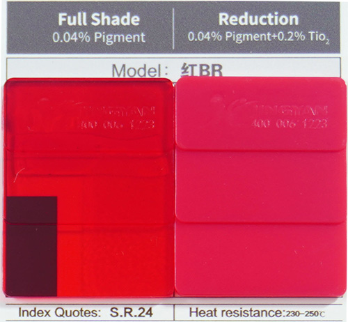 润巴红BR塑胶溶剂染料色卡